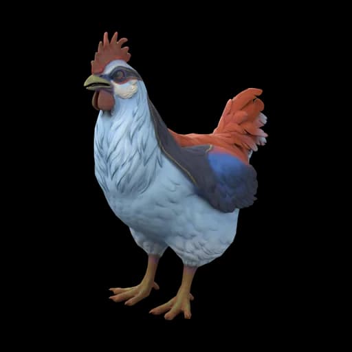 Pet Chicken | Catalana (Light Blue and Red) — ไก่คาตาลานาสีฟ้าแดง