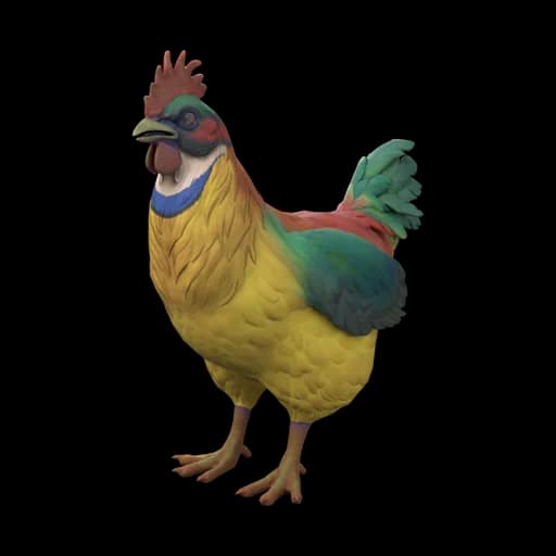 Pet Chicken | Catalana (Yellow and Red) — ไก่คาตาลานาสีเหลืองแดง