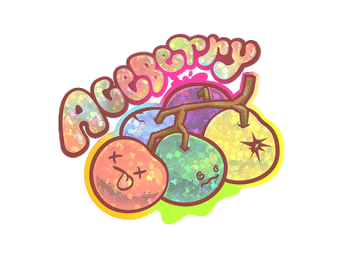 Sticker Slab | Aceberry (Glitter)