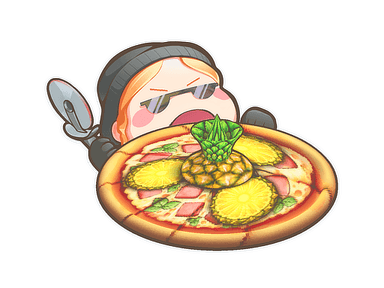 Sticker | Pineapple On Pizza (Lenticular)