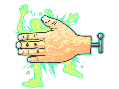 Sticker Slab | High Five! (Glitter)