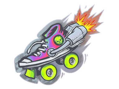 Sticker Slab | Rocket Skates (Holo)