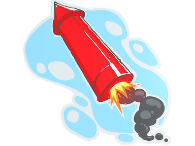 Sticker Slab | Big Red Rocket
