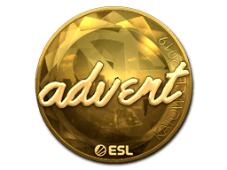 Sticker Slab | advent (Gold) | Katowice 2019