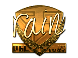 Sticker Slab | rain (Gold) | Krakow 2017