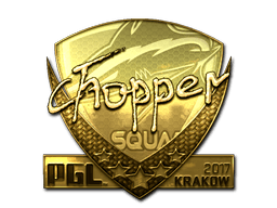 Sticker Slab | chopper (Gold) | Krakow 2017