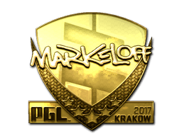 Sticker Slab | markeloff (Gold) | Krakow 2017