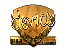 Sticker Slab | device (Gold) | Krakow 2017