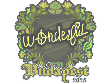 Sticker Slab | w0nderful | Budapest 2025