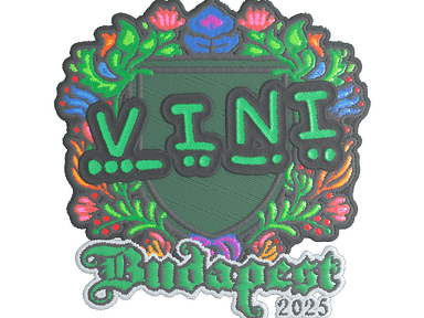 Sticker Slab | VINI (Embroidered) | Budapest 2025
