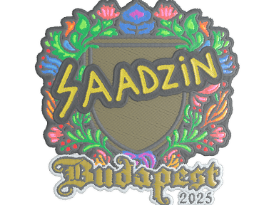 Sticker Slab | saadzin (Embroidered) | Budapest 2025