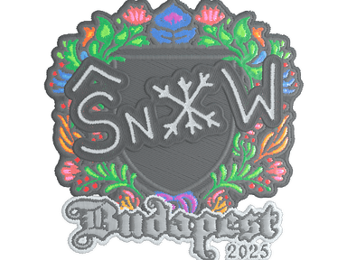 Sticker Slab | snow (Embroidered) | Budapest 2025
