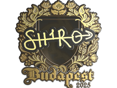 Sticker Slab | sh1ro (Gold) | Budapest 2025