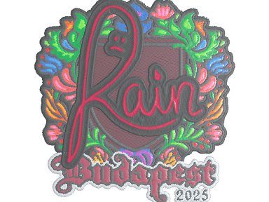 Sticker Slab | rain (Embroidered) | Budapest 2025