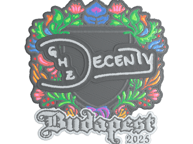 Sticker Slab | decenty (Embroidered) | Budapest 2025