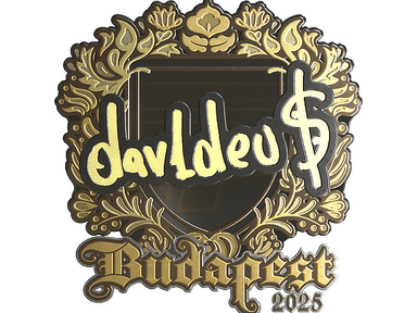 Sticker Slab | dav1deuS (Gold) | Budapest 2025
