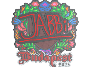 Sticker Slab | jabbi (Embroidered) | Budapest 2025