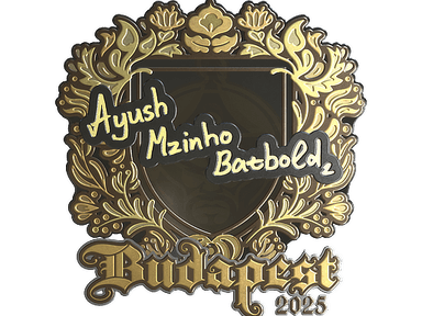 Sticker Slab | mzinho (Gold) | Budapest 2025