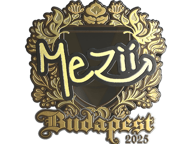 Sticker Slab | mezii (Gold) | Budapest 2025