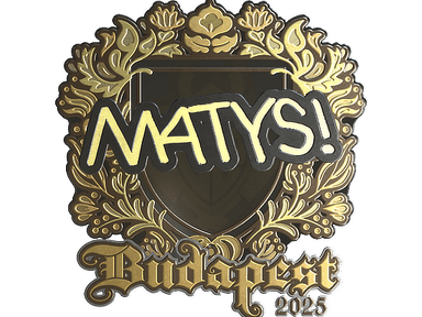 Sticker Slab | MATYS (Gold) | Budapest 2025