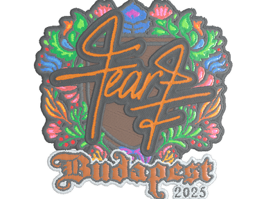 Sticker Slab | fEAR (Embroidered) | Budapest 2025