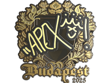 Sticker Slab | apEX (Gold) | Budapest 2025