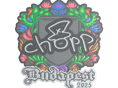 Sticker Slab | chopper (Embroidered) | Budapest 2025