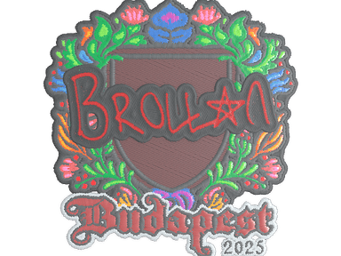 Sticker Slab | Brollan (Embroidered) | Budapest 2025
