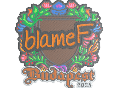 Sticker Slab | blameF (Embroidered) | Budapest 2025