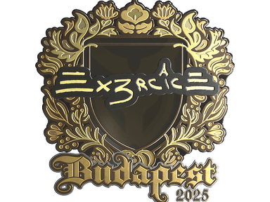 Sticker Slab | Ex3rcice (Gold) | Budapest 2025
