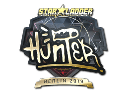 Sticker Slab | huNter- (Gold) | Berlin 2019