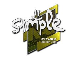 Sticker Slab | s1mple | Boston 2018