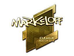 Sticker Slab | markeloff (Gold) | Boston 2018