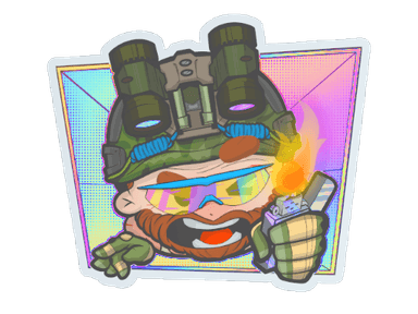 Sticker Slab | Try Hard (Holo)
