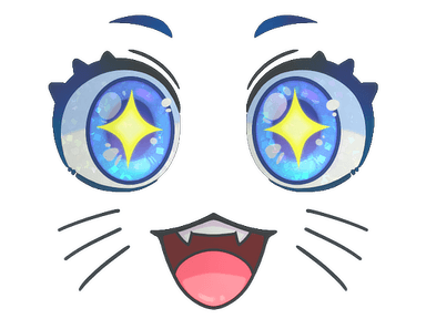 Sticker | Kawaii Eyes (Glitter)