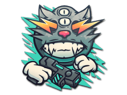 Sticker Slab | Zap Cat