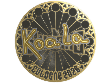 Sticker | koala (Gold) | Cologne 2026
