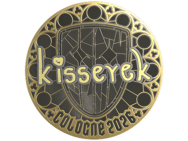 Sticker | kisserek (Gold) | Cologne 2026
