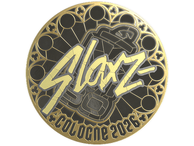 Sticker | slaxz- (Gold) | Cologne 2026