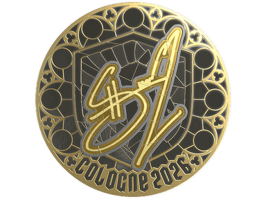 Sticker | siuhy (Gold) | Cologne 2026