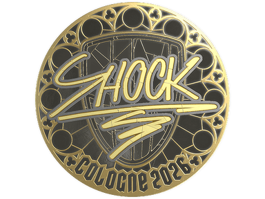 Sticker | SHOCK (Gold) | Cologne 2026