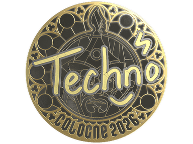 Sticker | Techno4K (Gold) | Cologne 2026