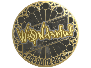 Sticker | w0nderful (Gold) | Cologne 2026