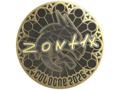 Sticker Slab | zont1x (Gold) | Cologne 2026