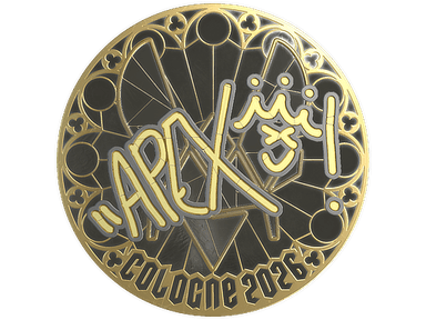 Sticker | apEX (Gold) | Cologne 2026