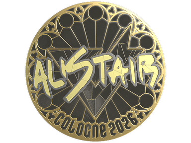 Sticker | aliStair (Gold) | Cologne 2026