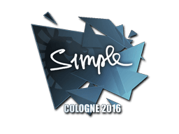 Sticker Slab | s1mple | Cologne 2016