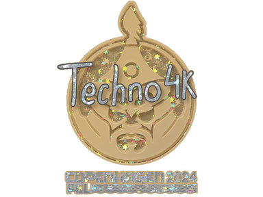 Sticker Slab | Techno4K (Glitter) | Copenhagen 2024