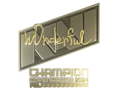 Sticker Slab | w0nderful (Gold, Champion) | Copenhagen 2024