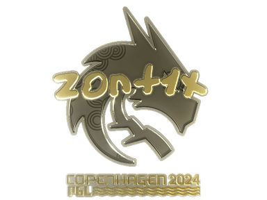 Sticker Slab | zont1x (Gold) | Copenhagen 2024